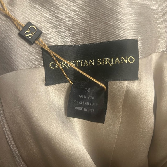 Christian Siriano 100% Silk Black Tie Evening Gown nwt - Picture 8 of 11